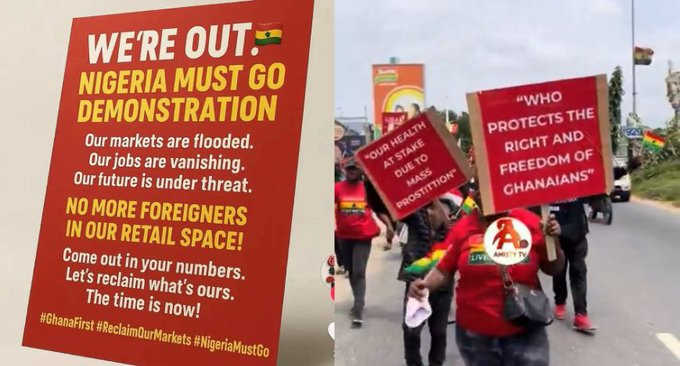Ghanaians protest