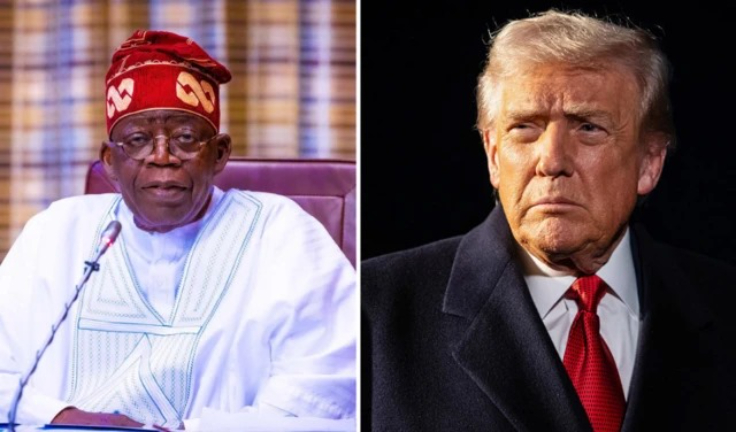 Nigeria President, Bola Ahmed Tinubu and US President, Donald Trump
