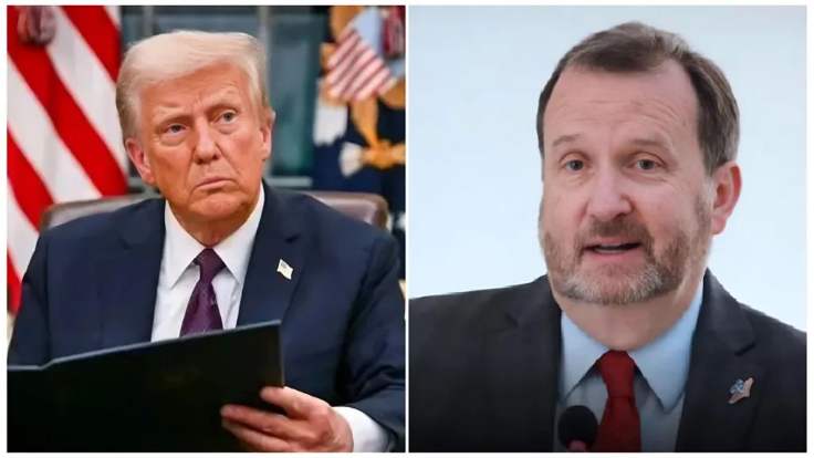 United States President, Donald Trump and ambassador to Nigeria, Richard Mills