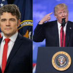 Director of the US National Counterterrorism Centre, Joseph Kent and US President Donald Trump