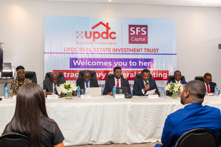 UPDC Real Estate Investment Trust Extraordinary General Meeting to confirm SFS Capital Nigeria Limited as Fund Manager, held at the Art Hotel, Victoria Island, Lagos on Wednesday.